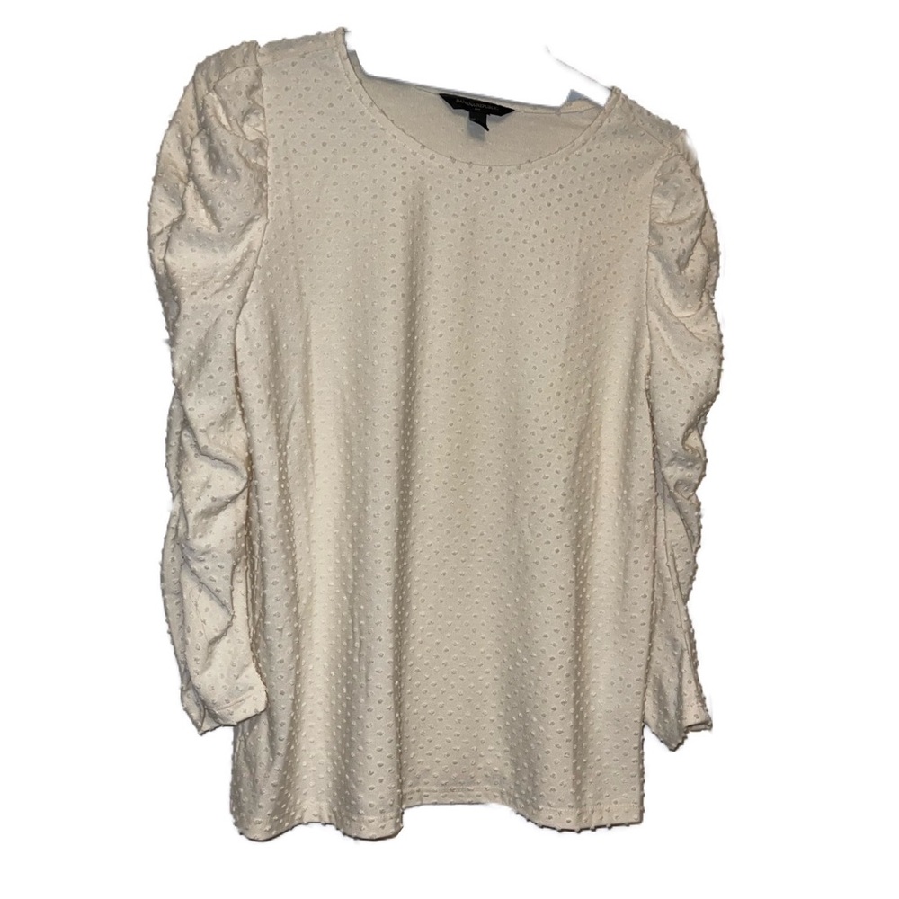Banana Republic™️ Bubble Sleeve Textured Blouse